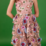 Floral Embroidered Midi Dress