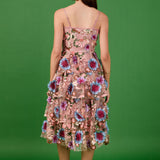 Floral Embroidered Midi Dress