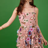 Floral Embroidered Midi Dress
