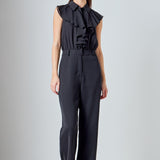 Sleeveless Ruffle Jumpsuit