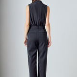 Sleeveless Ruffle Jumpsuit