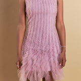 Tulle Ruffled Mini Dress