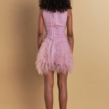 Tulle Ruffled Mini Dress