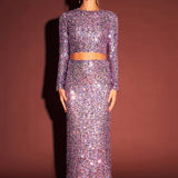 Sequins Maxi Skirt