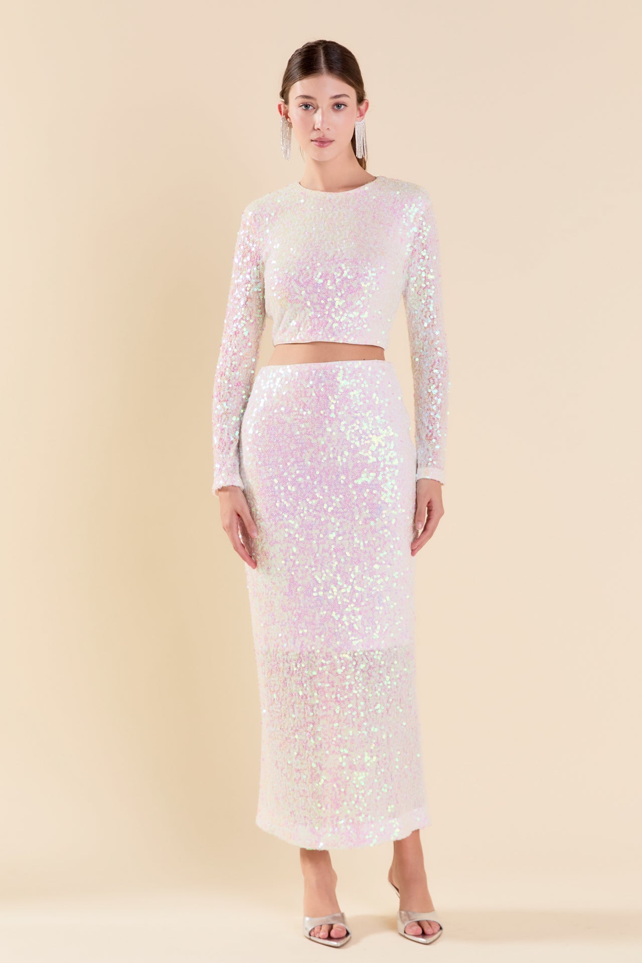 Sequins Maxi Skirt – Endless Rose - Main Image