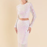 Sequins Maxi Skirt