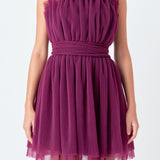 Strapless Mini Tulle Dress
