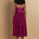 Tulle Tiered Midi Dress