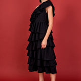 One Shoulder Tiered Maxi Dress