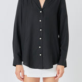 Pearl Button Collared Shirt