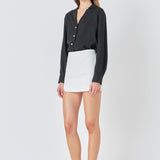Pearl Button Collared Shirt