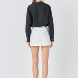 Pearl Button Collared Shirt