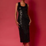 Sequins Crochet Slip Dress