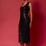 Sequins Crochet Slip Dress
