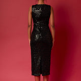 Sequins Crochet Slip Dress