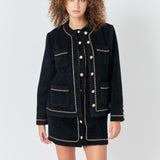 Chain Trimmed Jacket