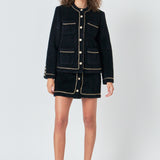 Chain Trimmed Jacket