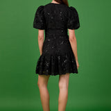 Sequins Lace Mini Dress