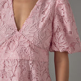 Sequins Lace Mini Dress