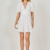 Sequins Lace Mini Dress