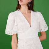 Sequins Lace Mini Dress