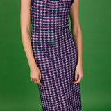 Check Sweater Maxi Dress