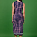 Check Sweater Maxi Dress