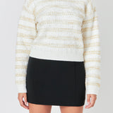 Lurex Striped Sweater