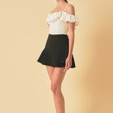Off Shoulder Bubble Top
