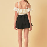 Off Shoulder Bubble Top