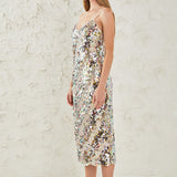 Multi Color Sequins Dress