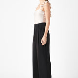 Rosette Shoulder Fitted Top