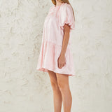 Sheen Bow Detail Mini Dress