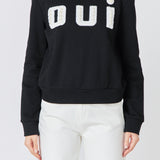 Oui Pearl Embellished Sweatshirt