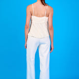 Ruffled Sleeveless Top
