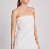 Strapless Ruffled Maxi Dress