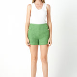Tweed Buttoned Shorts