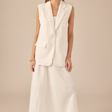 Linen Oversize Vest Blazer