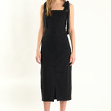 Celeste Linen Bow Tie Maxi Dress