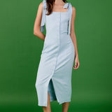 Linen Buttoned Maxi Dress