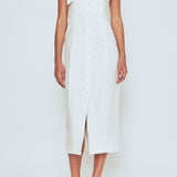 Linen Buttoned Maxi Dress