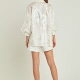 Print Foil Collared Shirt