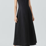 Linen Strapless Dress