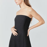Linen Strapless Dress