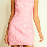 Sequins Lace Shift Dress