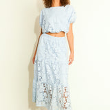 Sequins Lace Voluminous Top