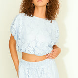 Sequins Lace Voluminous Top