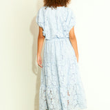 Sequins Lace Maxi Skirt