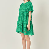 Sequins Tiered Mini Dress