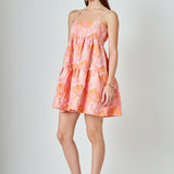 Organza Floral Mini Dress